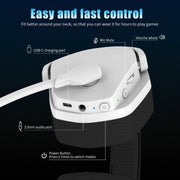 Powerful Wireless Gaming Headset with Low Latency for Immersive Play