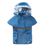 Fashionable Reflective Pet Dog Raincoat Cute Animal Hooded Waterproof Jacket for Big Dogs
