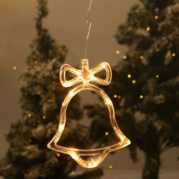 Enchanting Christmas Window Lights With Suction Cups Glow