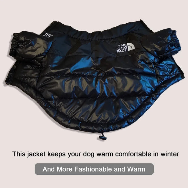 Cozy Windproof Dog Winter Coat With Reflective Safety