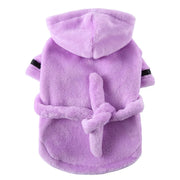 Pet Dog Bathrobe Hooded Pajamas – Soft Drying Towel Clothes for Small to Large Dogs & Cats
