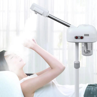 Professional Facial Steamer for Beauty Salon and Home with 360 Degree Rotating Nozzle to Cleanse Skin and Unclog Pores