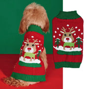 Cozy Pet Sweater Gingerbread Antler Hoodie With Belt Warmth