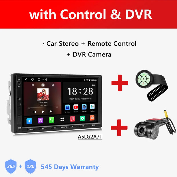 Atoto A5L Android Double 2 Din Car Stereo 7 Inch Multimedia Player Radio Android Auto Carplay Navigation - My Variety Superstore 25