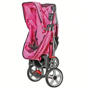 Joyful Foldable 3 Wheel Pet Stroller Cup Holder For Jogging