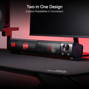 Redragon GS550 PC Gaming Speakers 2.0 Channel Desktop Computer Sound Bar Quality Bass and Decent Red Backlit - My Variety Superstore 25