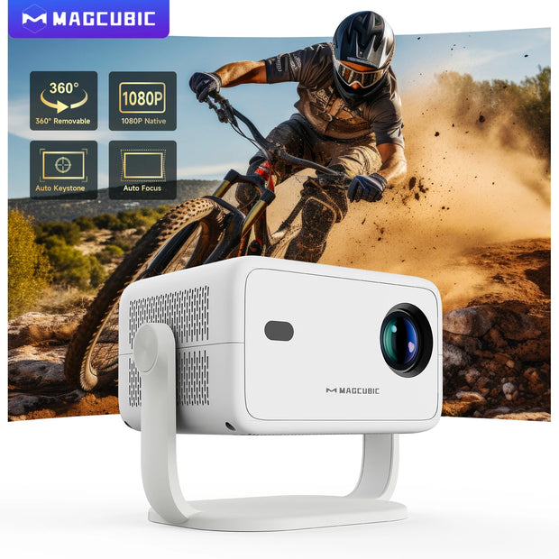 Magcubic 650 ANSI L018 4K Projector Native 1080P Home Cinema Auto Focus Keystone Android 11 WiFi 6 Portable Projector for Outdoor Use - My Variety Superstore 25