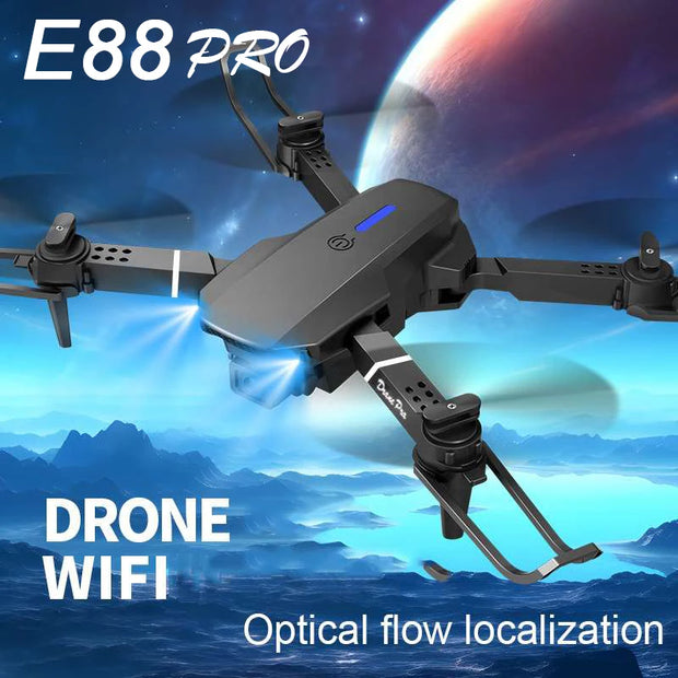 Hot E88 PRO professional drone HD camera WiFi FPV height maintain foldable remote control aerial quadcopter toy gift - My Variety Superstore 25