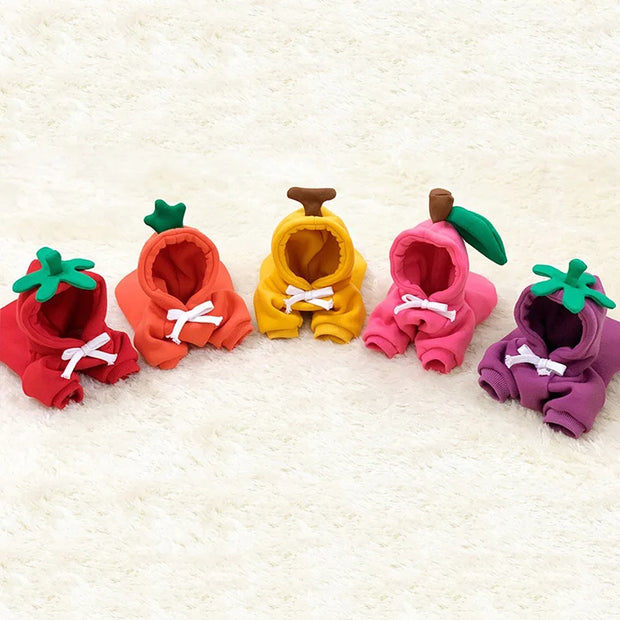 Cozy Pet Hoodie Sweater With Fruit Print Keeps Pets Warm