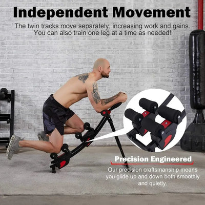 Zelus Ab Machine for Home Gym Core Strength Training Equipment Ab Crunch Coaster with Four Intensities