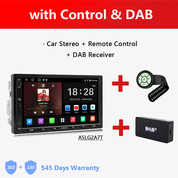 Atoto A5L Android Double 2 Din Car Stereo 7 Inch Multimedia Player Radio Android Auto Carplay Navigation - My Variety Superstore 25
