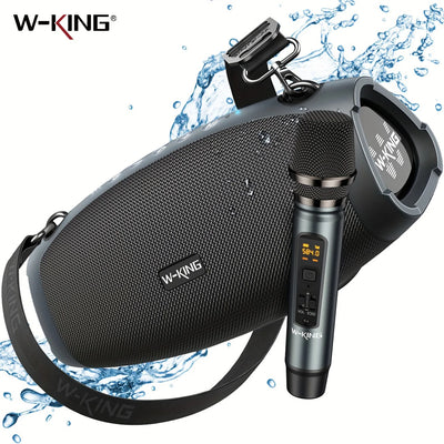 W-KING (120W PEAK)70W Portable Loud Bluetooth Speakers with Wireless Microphone,  Waterproof Outdoor Wireless Bluetooth - My Variety Superstore 25