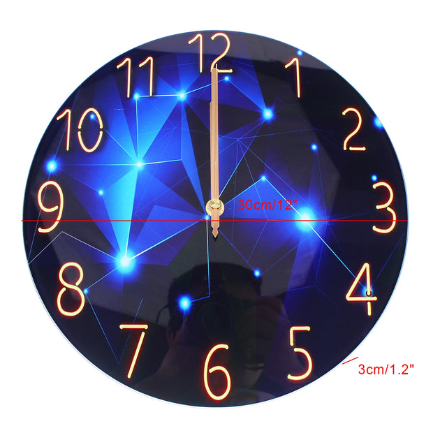 Elegant 30cm Wall Clock Ideal Living Room Decor Adds Style