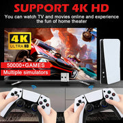 GB5 Video Game Console 256GB/128GB/64G 50000 + Retro Games HD TV Game Box 5 Two Gamepads For PS1/PPSPP/MAME Arcade Gaming Stick - My Variety Superstore 25