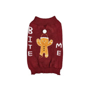 Cozy Pet Sweater Gingerbread Antler Hoodie With Belt Warmth