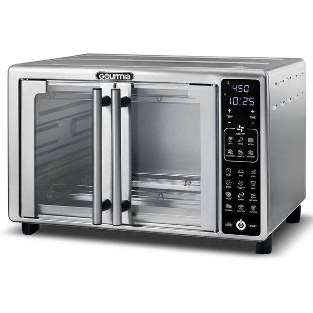 6 Slice Digital Air Fryer Toaster Oven with 19 One Touch Presets Stainless Steel Advanced Technology Perfectly Crisped Creations