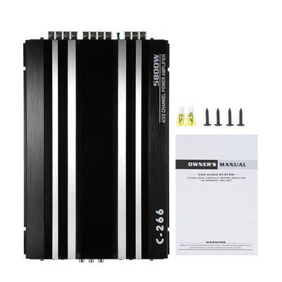 Car Power Amplifier 12V 4 Channel High Power Aluminum Alloy Audio Amplifier - My Variety Superstore 25