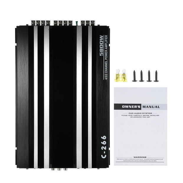 Car Power Amplifier 12V 4 Channel High Power Aluminum Alloy Audio Amplifier - My Variety Superstore 25