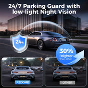 AZDOME 4 Channel Dash Cam 360 Degree View Car DVR 5G WiFi Dash Camera 2K Plus 3 1080P Built in 128GB eMMC 24 Hour Parking - My Variety Superstore 25