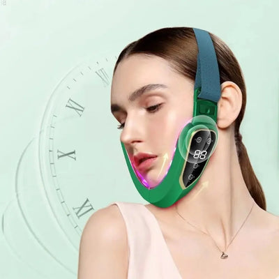 Rechargeable USB Chin Massager – Portable Face Beauty Device for All Skin Types, 400mAh Battery