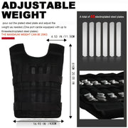 Adjustable Weight Vest Ankle Weights Wrist Weights Gym Running Weights Strength Training Equipment Fitness Tool
