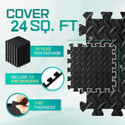 Powerful Non Slip Interlocking Foam Gym Mat Safe Workouts