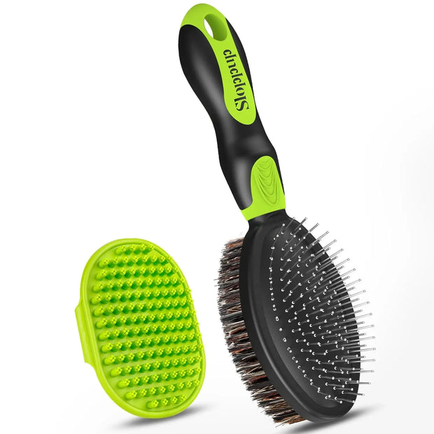 2PCS Dog Grooming Tools - Double-Sided Bath Brush for Shedding and Bathing, Suitable for Short/Long Haired Dogs - My Variety Superstore 25