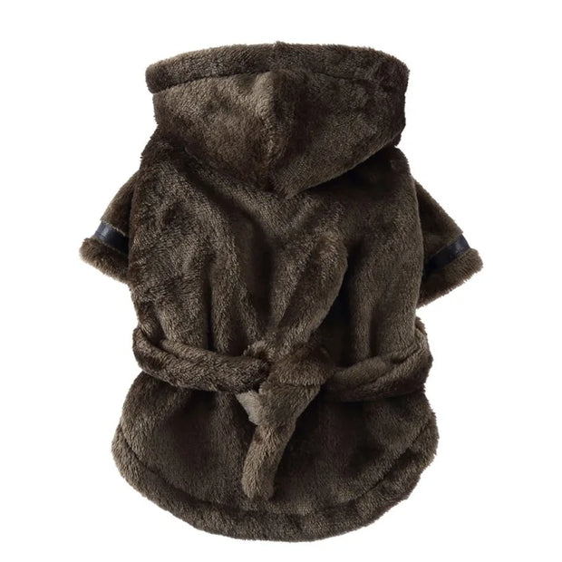 Pet Dog Bathrobe Hooded Pajamas – Soft Drying Towel Clothes for Small to Large Dogs & Cats