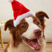 Joyful Plush Santa Hat For Pets Dog Cat Christmas Fun