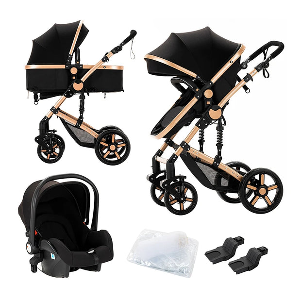 High quality newborn Lightweight  Baby Stroller  Folding Cart  Comfort Baby Stroller 3 in 1 Child Safety Seat With ISOfix - My Variety Superstore 25