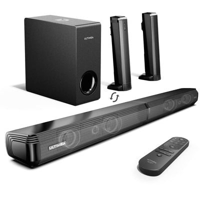 ULTIMEA 200W 4.1ch Soundbar with Subwoofer,2-in-1 Detachable Bluetooth 5.3 Soundbar for Smart TV,Home Theater Bluetooth Speakers - My Variety Superstore 25