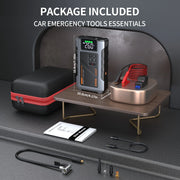 Portable Car Jump Starter With Air Compressor, 3000A Peak(7.5L Gas, 6.5L Diesel) , Jump Starter Battery PackWith150 PSl Tire Inf - My Variety Superstore 25