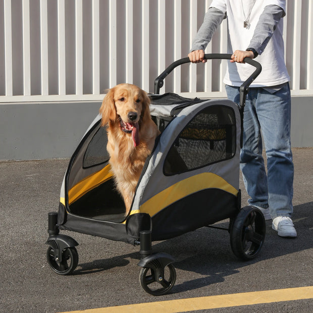 Ultimate Portable Dog Stroller with Breathable Design for Stress-Free Travel