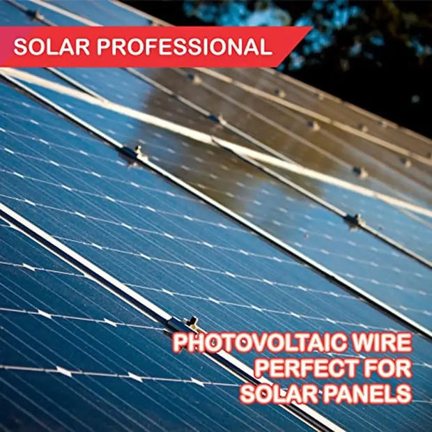 Professional 8 Gauge Solar Panel Wire 2x100 Feet Copper PV Cable USA Made UV Resistant for Boat Marine Automotive RV Solar Use - My Variety Superstore 25