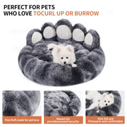 Cozy Comfy Pet Dog Bed Paw Shape Warm Dog Bed Cushion for Your Furry Friend Fluffy Dog Bed Cat Mat Deep Sleeping Warm Thickened - My Variety Superstore 25