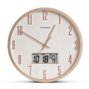 Radiant Voice Activated Wall Clock For Easy Night Visibility