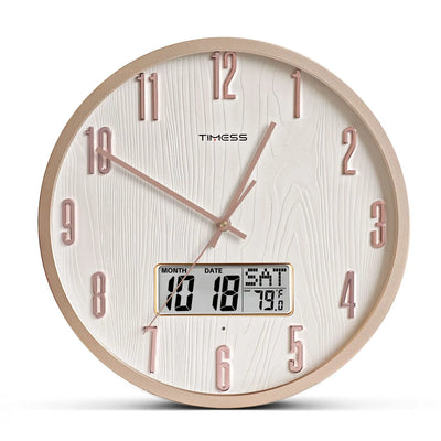 Radiant Voice Activated Wall Clock For Easy Night Visibility