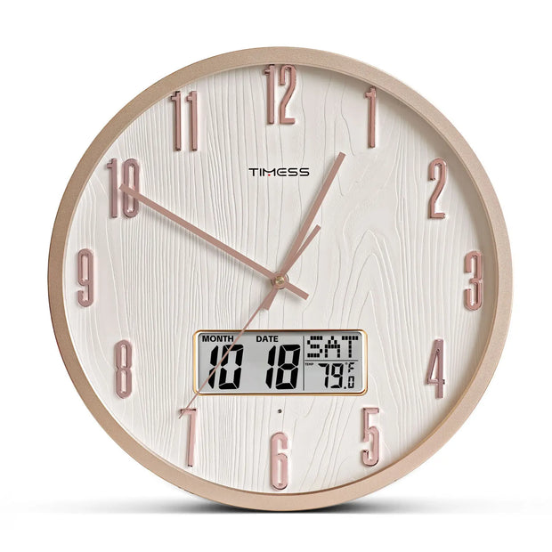 Radiant Voice Activated Wall Clock For Easy Night Visibility