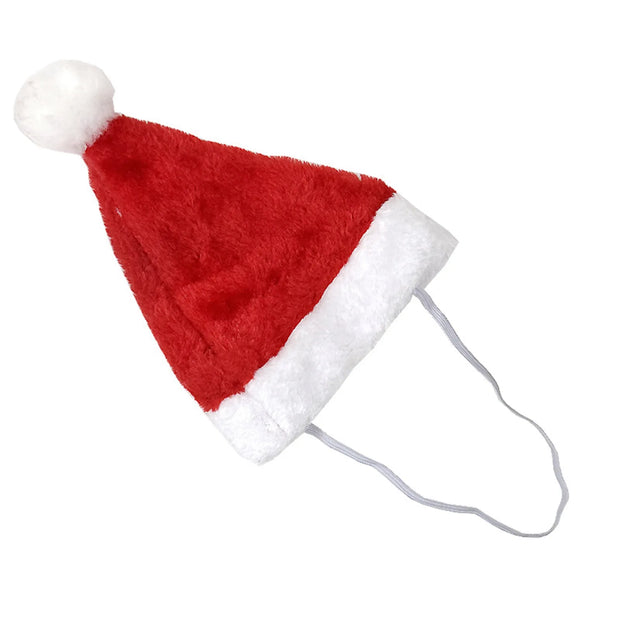 Joyful Plush Santa Hat For Pets Dog Cat Christmas Fun