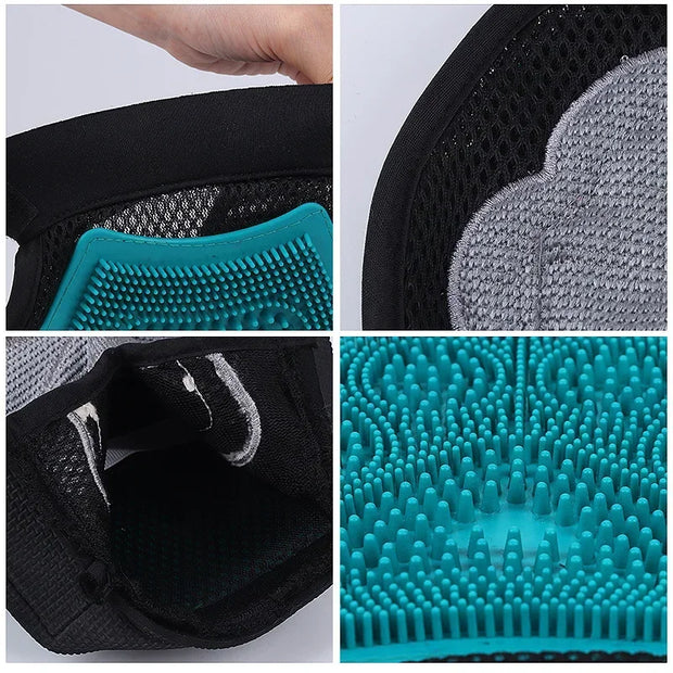Dog Cat Hair Comb Cleaning Brush Comb Both Sides Massage Hair Removal Dog Bath Glove Blue Pet Grooming Products - My Variety Superstore 25