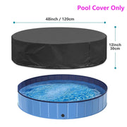 Dog Swimming Pool & Pool Cover Portable Plastic Pool Grooming Tub Bathing Scratch Resistance Pet Pools Bathtub for Large Dogs - My Variety Superstore 25