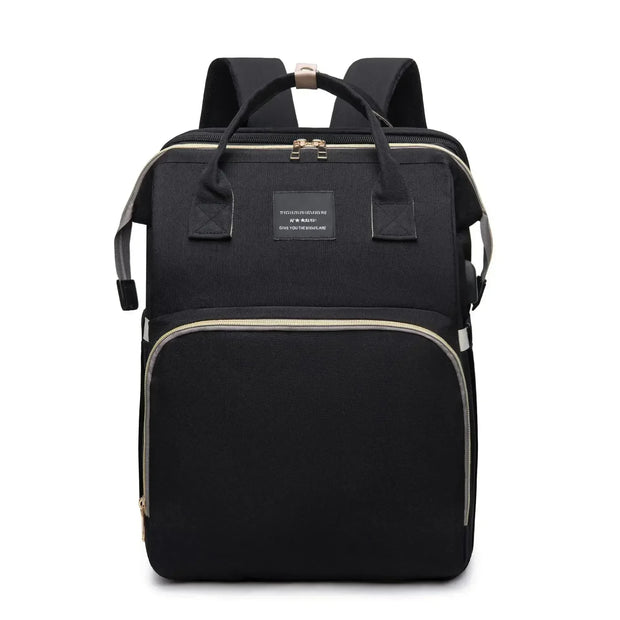 Mommy Bag – Lightweight Folding Crib Backpack, Large Travel Maternity Bag for Baby & Mom Essentials