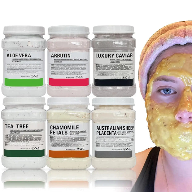 6PCS Jelly Mask Powder 650G Professional Facial Skin Care Products for Beauty Salon Use - My Variety Superstore 25
