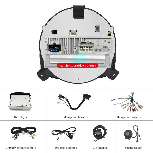 Apple CarPlay Radio Head Unit for BMW Mini Clubman Hatch Convertible Coupe Android 13 Android Auto GPS Navigation - My Variety Superstore 25