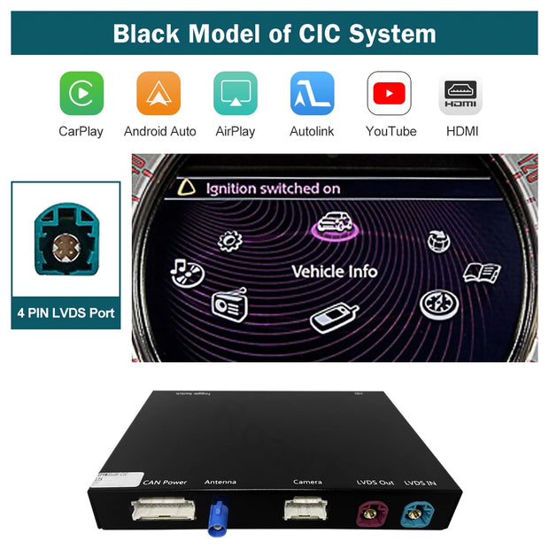 Wireless CarPlay Android Auto Adapter for Mini R55 R56 R57 R58 R60 R61 F54 F55 F56 Clubman Countryman Hardtop Cooper John Cooper Works - My Variety Superstore 25