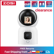 ZOSI 6MP HD Dual Lens Baby Monitor With Screen Indoor Security WiFi Camera Video Calling Auto Tracking Wireless IP Surveillance - My Variety Superstore 25