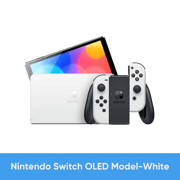Nintendo Switch OLED Model Video Game Console with White Joy-Con 7 Inch OLED Screen Adjustable Console TV Tabletop Handheld Mode - My Variety Superstore 25
