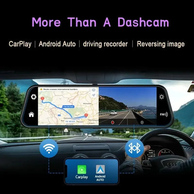 Upgraded 9.66 Inch Full HD CarPlay Screen Mirror Dash Cam with Dual Recording 24 Hour Parking Mode Night Vision and Rear Camera Motion Detection - My Variety Superstore 25