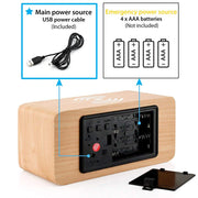 Elegant LED Alarm Clock With USB Charging For Easy Mornings