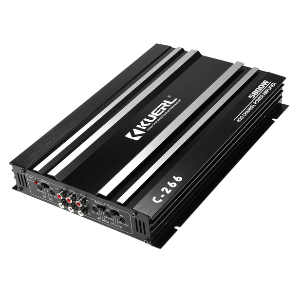 4 Channel Car Audio Amplifier 5800 Watt High Power Ultra Thin Four Way Class A B Amp - My Variety Superstore 25